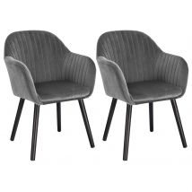 WOLTU 2 unids/set silla de comedor con respaldo de brazos mostrador tapizado salón silla de esquina de salón silla de cocina de recepción
