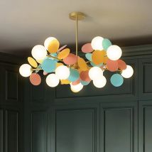 Nowoczesne żyrandole ledowe kolorowe gałęzie żyrandol do sypialni salon lampy wiszące Lustre