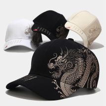 Unisex Chinesischen Stil Drachen Totem Druck Baseball Kappe Für Frauen Männer Trucker Cap Frühling Sommer Outdoor Snapback Hut Hip Hop Hut