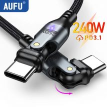Cavo AUFU da USB C a USB tipo C da 240 W per MacBook Pro Cavo di ricarica rapido 3.1 PD per cavo di ricarica Samsung Xiaomi POCO