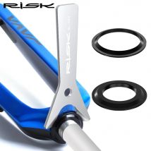 RISK Chiave distanziale base cuffia bici Strumento per rimozione corona corsa cuffia bicicletta Forcella conica da 1-1/2" e forcella dritta da 1-1/8" 28,6 mm