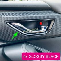 Per 2024-2025 Subaru Crosstrek Impreza Maniglia interna della porta Surround Copertura Trim Accessori Nero lucido