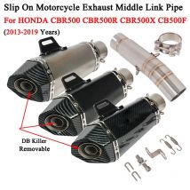 Slip On Per Honda CBR500 CBR500F CB500X R 2013 - 2019 Anni Moto Sistema di Scarico Fuga Centrale Collegamento Tubo Silenziatore DB Killer