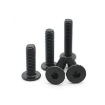 5-50pcs Black 304 Stainless Steel M2 M2.5 M3 M4 M5 M6 M8 CM Hex Socket Ultra Thin Super Low Flat Head Allen Screw Bolt