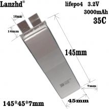 Lifepo4 3.2V Ad Alto Rapporto 35C 3000Mah Batteria Celle Ai Polimeri di Litio-Ion Batteria per 12V 24V Golf Cart Tour Bus Modello di Aereo