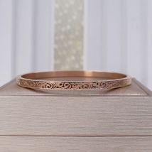 Popular Fashion Stainless Steel Jewelry Carved Phoenix Graphic Bracelet Female Bracelet Party Gift Wholesale