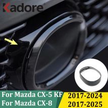 Für Mazda CX-5 CX5 2017-2024 & CX-8 CX8 KF 2017-2025 Logo Rahmen Kreis Trim Emblem Dekore Abdeckung Front Aufkleber Auto Zubehör