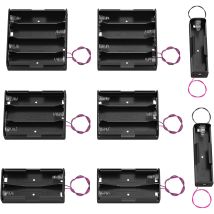 3 Stück 18650 Batteriehalter-Bundle mit Kabel 1 18650 Batteriehalter 3,7 V, 2 Batteriehalter 7,4 V, 3 Batteriehalter 11,1 V, 4 Batterien