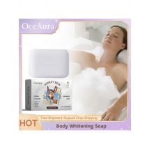 Body Whitening Soap Armpit Underarm Knees Bleaching Brighten Dark Spot Removal Deep Clean Moisturizing Lightening Handmade Soap