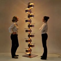 Taliesin Lampade da terra di design Legno nordico Soggiorno Camere da letto Hotel Villas Decor Apparecchi di illuminazione per interni standard artistici