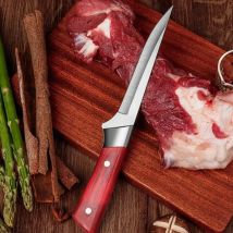Küche Knochen messer Edelstahl Fleisch beil Obsts chäl messer abs Griff Schweine fleisch Rindfleisch Schaf Fisch Schneide messer mit Deckel