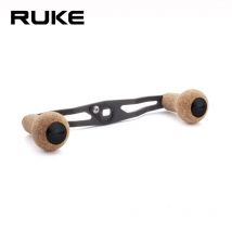Ruke 1pc Fishing Reel Handle Carbon Fiber With Rubber Cork Knob Hole 8*5 For A/D Type Length 130mm Fishing Reel Rocker Accessory