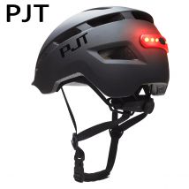 PJT Nuovo casco da ciclismo In-Mold Mountain Road USB ricaricabile fanale posteriore casco da bici da bicicletta cappello sportivo sicuro casco da ciclismo MTB