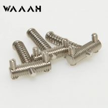 3 Pieces A Set Screws Thread Brass Chrome Material Saddle 60's TL 58 TLcaster Style for Tl Electric Guitar Bridge Replacement