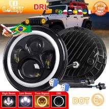 CO LUCE 7 "Led Auto Faro Del Motociclo H4 Moto Halo Angolo Occhi Faro 12V 24V Per Lada Niva Urban OffRoad 4x4 suzuki samurai