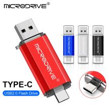 Typ C pamięć USB OTG 2 w 1 USB 2.0 Micro Pendrive USB 128GB 64GB 32GB 16GB 8GB 4GB dysk Flash Pendrive