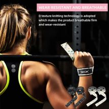 SKDK Gewichthebergurte, rutschfeste Silikon-Hebe-Handgelenkgurte, Krafttraining, Kreuzheben, Crossfit-Handgriffe, Handgelenkstütze