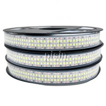 5 m zweireihiger LED-Streifen SMD 2835 LED-Streifen, 12 V, 24 V, 240 LEDs, 480 LEDs, warmweiß, 4000 K, flexibler Seilstreifen, 2400 LEDs