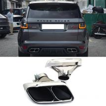 Auto-Auspuffspitze für 2014–2021 Range Rover Sport Upgrade SVR Square Look Schalldämpfer Edelstahl Endrohr Auspuffanlage Düse
