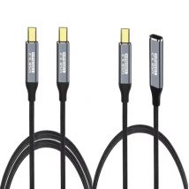 PD100W Cavo di prolunga USB C maschio-femmina USB3.1 Cavo di prolunga tipo C da 10 Gbps Cavo Thunderbolt 3 per Nintendo Switch MacBook