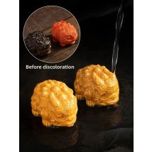 Farbwechselndes Teeshaustier aus Kunstharz – Mini Zhaocai Pixiu Löwenfigur, niedliches Kung-Fu-Teeset, Zubehör, einzigartige Teetischdekoration, Geschenk