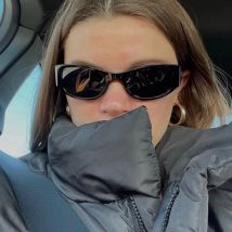 Kleine Rahmen Y2K Sonnenbrille Männer Ins Persönlichkeit Marke Designer Quadrat Sonnenbrille Frauen Futuristischen Stil Radfahren Brillen Weihnachten