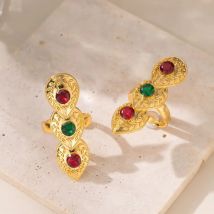 Einstellbare Größe Vergoldete Gelenkringe für Frauen Naher Osten Hochzeit Schmuck Ethnische Paar Ringe Bague Femme