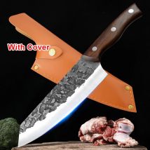 Handgefertigtes geschmiedetes Küchenmesser, japanisches Kochmesser, Edelstahlmesser für Fleisch, Obst, Fisch, Gemüse, Metzger, Kochmesser