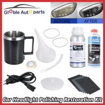 Kit di lucidatura chimica per fari per auto Fari Kit di restauro lucidante per riparazione polimeri liquidi per rimozione graffi per fari per auto