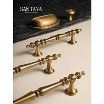 Santaya Antik Messing Schrankgriffe Kronenform Bronze Möbelbeschläge Schlafzimmer Kleiderschrank Türgriffe Küche Schuhkarton Schubladenknöpfe