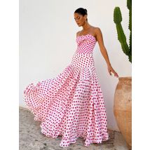 2024 Neuer einteiliger Badeanzug mit Polka Dot Print für Damen, Bademode und Strandrock, brasilianischer Badeanzug, Strandmode, Badeanzug, XL