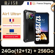 IIIF150 Air1 Smartphone Ultra + robusto, 6,8 "FHD +, 24Go (12 + 12) RAM/ 256go ROM, mAh, 64MP + 32MP, Helio G99, doppia SIM 4G