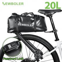 NEWBOLER Aluminum Alloy Bike Luggage Carrier 20L Passcode Lock Bikepacking Suitable For MTB And Gravel Bike Bicycle Rack Shelf