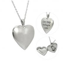 Edelstahl Herzförmige Öffnende Anhänger Halskette Brief Foto Medaillon Schwarz Emaille Kragen Schmuck Großhandel Drop Shipping