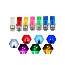 YSY 10Pcs 24V 12V Car LED Bulb T10 W5W 194 168 LED Signal Light 5050 5 SM Auto Interior Dome Reading Maps Side Wedge Trunk Lamps