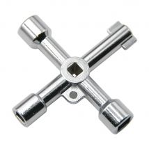 Wielofunkcyjny przenośny srebrny śrubokręt krzyżowy 4 w 1 DIY kombinacja głowic wkrętaków nasadowych