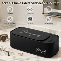 Multi-Functional Ultrasonic Cleaner with Automatic Timing for Jewelry Watches and Glasses, Effortless Home Use