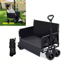 Multifunktionales Campingfahrzeug für den Außenbereich, Stand, zusammenklappbarer kleiner Wagen, Sofa im Freien, Campingfahrzeug, Mehrzweck-Klappfahrzeug