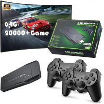 Aktualizacja Retro konsoli do gier wideo 2.4G Bezprzewodowa konsola do gier Stick 4k 20000 Game 64G