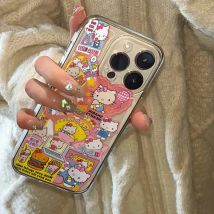 Kawaii Aufkleber Hallo Kitty Klar Fall Für Samsung A73 A72 A71 A55 A52 A51 A50 A35 A33 A32 A31 A30 A24 A23 A22 A13 5G Abdeckung Geschenk