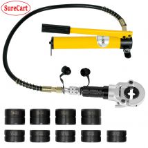 Szczypce do zaciskania pompy hydraulicznej 6T z 9 matrycami do rur ze stali nierdzewnej Rura miedziana PEX PB Press V12-28mm TH16-32mm Zestaw