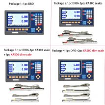 NUOVO Kit DRO di lettura digitale a 2 assi SDS2MS e 2 pezzi KA300 KA500 Righello sottile Tornio codificatore ottico scala lineare ad alta precisione