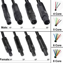 Cltgxdd 4Pin 5Pin 6Pin 8Pin Jack Männlich Weiblich Einzigen Stecker Stecker Linie Auto DVR Kamera Verlängerung DIY Kabel Power Draht