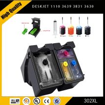 Einkshop für HP 302XL 302 nachfüllbare Tintenpatrone für HP 302 Deskjet 1110 3639 3831 3630 Envy 4650 4525 4527 Europäischer Drucker
