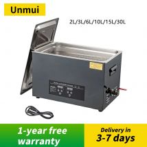 Pulitore ad ultrasuoni 2L/3L/6L/10L/15L/30L Riscaldamento digitale Macchina per la pulizia ad ultrasuoni in acciaio inossidabile 40KHZ Elettrodomestico