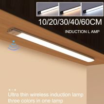 10/20/30/40/60CM Luce notturna USB ricaricabile Sensore di movimento Luce a led Lampada a led senza fili per armadio da cucina Camera da letto Guardaroba