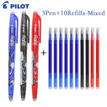 Pilot Frixion Pen Set di penne gel cancellabili 0,5 mm Blu/nero/rosso Sostituibile Ricarica Studente Strumento di scrittura Forniture di cancelleria giapponese