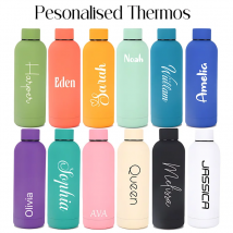 Personalisierte Thermoskanne, große Isolierflasche, Edelstahl, tragbare Thermosflasche, Outdoor-Sport, Wasserflasche, Reisebecher, 500/750 ml