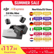 【EU ship】 dji Mic Mini (2 TX + 1 RX + etui z funkcją ładowania) bezprzewodowy mikrofon z