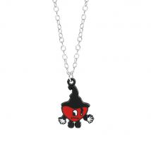 Red Bad Bunny Pendant Necklace Fashion Metal Rabbit Neckchain For Women Man Hip Hop Singer Fans Jewelry Gift
